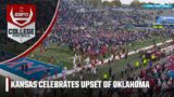 Kansas fans STORM THE FIELD after upsetting No. 6 Oklahoma | ESPN College Football