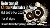 Ketu Transit in Virgo – Chitra Nakshatra | 2023 -2024 | For all signs | Vedic Astrology Predictions