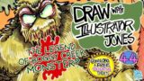 LEARN TO DRAW, "The LEGEND OF THE BOGGY CREEK" MONSTER! Using CARROT SKETCH?