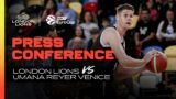 LIVE Press Conference London Lions vs Umana Reyer Venice | London Lions Basketball UK