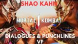 MORTAL KOMBAT 1 GENERAL SHAO KAHN Toutes les intros Dialogues & Punchlines FR
