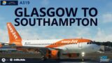 MSFS | Horizon Sim LVFR A319 mod easyJet ops – Glasgow to iniBuilds Southampton on VATSIM!