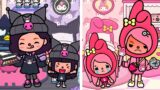 Melody Hates Kuromi But Their Daughters Are Best Friends | Toca Life Story | Toca Boca