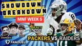 Monday Night Football Showdown Breakdown – Packers at Raiders | Draftkings and Fanduel Top Plays