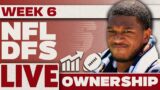 NFL DFS Ownership Report Week 6 Picks | DraftKings & FanDuel Strategy