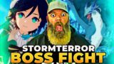 New Player REACTS To Stormterror Boss Fight In Genshin Impact