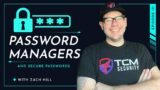 Password Managers and Secure Passwords