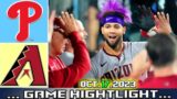 Phillies vs. D-backs (10/17/23) [7+8th INNINGS] NLCS Game 2 Hightlights | MLB Hightlights 2023
