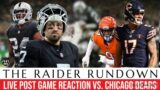 Raiders Vs. Bears LIVE post game reaction|Raider Rundown Instant game reaction