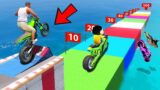 SHINCHAN AND FRANKLIN TRIED THE  LONGEST JUMP IN THE SEA TO GET 100 POINTS CHALLENGE GTA 5