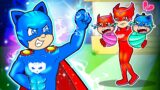 SUPERHERO DAD Catboy To The Rescue!! But Why is Baby Crying?! Catboy's Life Story | PJ MASKS 2D