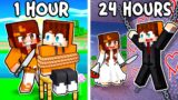 Spending 24h with CRAZY FANS in Minecraft!