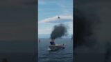 Su33 dodges the smoke screen over the Admirals Fleet in DCS world