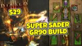 Super Speed Sader GR90 Build in Diablo 3 Season 29 Automatic Fist of Heavens Crusader AoV