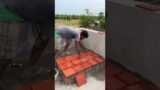 Terracotta! Tile Installation Technique#shorts#construction #roof