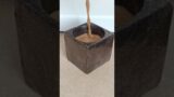 Testing my new terracotta espresso cups #coffee #terracotta #ceramics #minimalist #artprocess