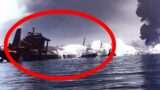 The Largest Ship in the World Pummeled In Massive Air Strike