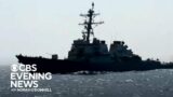 U.S. ship intercepts drones, missiles launched from Yemen