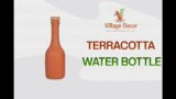 Village Decor Terracotta water bottle with lid 1000 ML (with wooden cork)