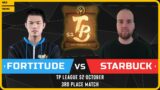 WC3 – [HU] Fortitude vs Starbuck [ORC] – 3rd Place Match – TP League S2 Monthly 2