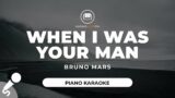 When I Was Your Man – Bruno Mars (Piano Karaoke)