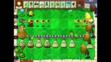 Which route can destroy a nut zombie with eight times the blood volume? Plants vs Zombies
