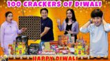 100 CRACKERS OF DIWALI | Diwali celebration with Family | Diwali Pathake | Aayu and Pihu Show