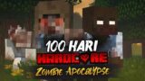 100 Hari Minecraft Hardcore tapi Zombie Apocalypse!