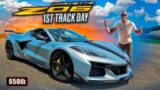 1st TIME DRIVING MY C8 Z06 ON THE TRACK WITH $250,000 PRAGA R1 RACECAR'S!