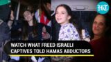 'Shukran': Israeli Hostage Thanks Qassam Brigades; Gaza Militants Say 'Goodbye' To Freed Captives