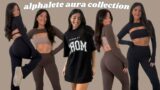 ALPHALETE AURA COLLECTION TRY ON | comparing alphalete bras to crop shop boutique bras & buffbunny!