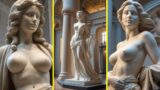 Art: beautiful plaster statue Athena