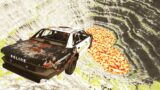 BeamNG.drive – Leap Of Death Car Jumps & Falls Into Hot Lava #539