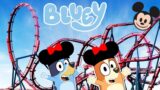 Bluey and Bingo go to Disney World and Ride the BEST Rides! | Funny Bluey Stories for Kids!