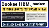 Bookee Hiring Test Mail | Test Update in 1 Day | Intern + Full-Time | IBM Exam Mail | 2023 | 2024-25