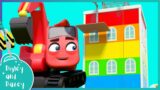 Build a Building – Fun Colors Learning | Digley and Dazey | Kids Construction Truck Cartoons