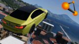 Cars Leap Of Death Over City | Beamng Drive