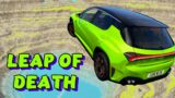 Cars vs Leap of Death BeamNG drive #137 | Gameweon