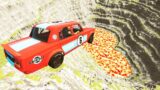 Cars vs Leap of Death Hot Lava – BeamNG.drive #549