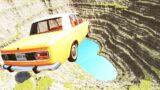 Cars vs Leap of Death Pit Water BeamNG.drive #505