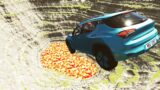 Cars vs Leap of Death with Lava BeamNG.drive #527