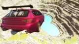 Cars vs Leap of Death with Water BeamNG.drive #520