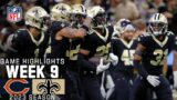 Chicago Bears vs. New Orleans Saints Game Highlights | NFL 2023 Week 9