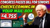 Congress Passes $4755 Check For Seniors ON Social Security SSI SSDI VA || Checks IN Your Mail-Box