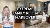 DIY EXTREME FAMILY ROOM MAKEOVER | MOODY ACADEMIA DESIGN