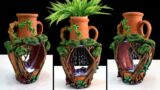 DIY Terracotta Tabletop Fountain Planter!