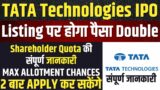 EVERYTHING ABOUT TATA TECHNOLOGIES IPO | Shareholder Quota Eligibility | TATA Technologies IPO Apply
