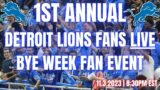 Exclusive Chat with Live Detroit Lions Fan Community