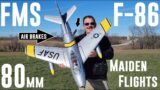 FMS – F-86 Sabre – 80mm – 2X Windy Maiden Flights
