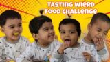 FUNNY BABY FOOD CHALLENGE/ TASTING WIERD FOOD